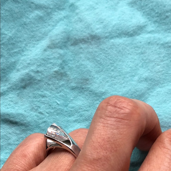 STERLING SILVER CZ RING - Picture 3 of 5